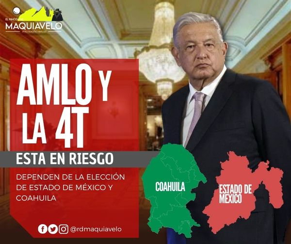 LA SUPREMACÍA DE ANDRÉS MANUEL LÓPEZ OBRADOR Y SU CUATRO T EN JUEGO CON ELECCIONES DE COAHUILA Y EDOMEX POR: DON MAQUI