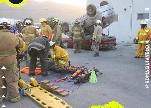 EN GARCÍA,  CARLOS GUEVARA BUSCA QUE LOS ELEMENTOS DE PROTECCIÓN CIVIL ESTÉN CAPACITADOS CON TECNOLOGÍA EUROPEA
