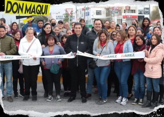 PACO TREVIÑO INAUGURA VIALIDAD QUE SERÁ MÁS SEGURA PARA LOS AUTOMOVILISTAS DE JUÁREZ