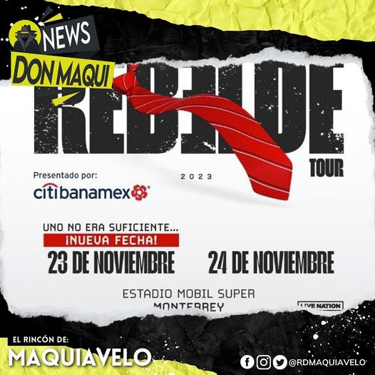 RBD ABRE SEGUNDA FECHA EN MONTERREY