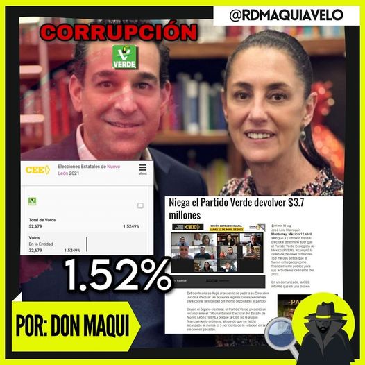 SE SUMA A CLAUDIA SHEINBAUM LA CORRUPCIÓN, LA ACUSACIÓN DE VENTA DE CANDIDATURAS, Y LOS NEGOCIOS PERSONALES DEL “VERDE” EN NUEVO LEÓN A TRAVÉS DE EDGAR SALVATIERRA  POR: DON MAQUI