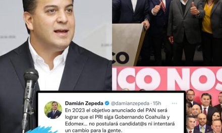 ACUSA SENADOR PANISTA DAMIÁN ZEPEDA A SU PARTIDO POR TRABAJAR PARA QUE EL PRI MANTENGA PODER Y NO PARA MEJORAR MÉXICO