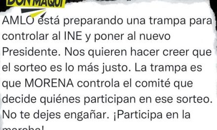 RICARDO ANAYA ASEGURA QUE EL PLAN B DE MORENA ES PARA MANEJAR EL INE