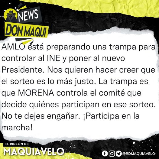 RICARDO ANAYA ASEGURA QUE EL PLAN B DE MORENA ES PARA MANEJAR EL INE