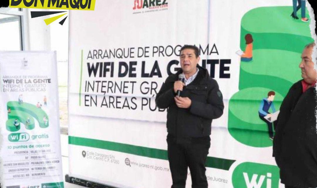 PACO TREVIÑO CUMPLE CON PROMESA DE CAMPAÑA, 10 PUNTOS DEL MUNICIPIO DE JUÁREZ CUENTAN CON INTERNET GRATUITO