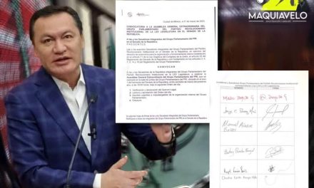 OSORIO CHONG SERÍA DESTITUIDO COMO COORDINADOR DE SENADORES DEL PRI.