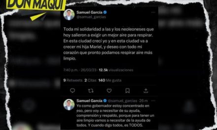 SAMUEL GARCÍA SE COMPROMETIÓ A TRAVÉS DE REDES SOCIALES.