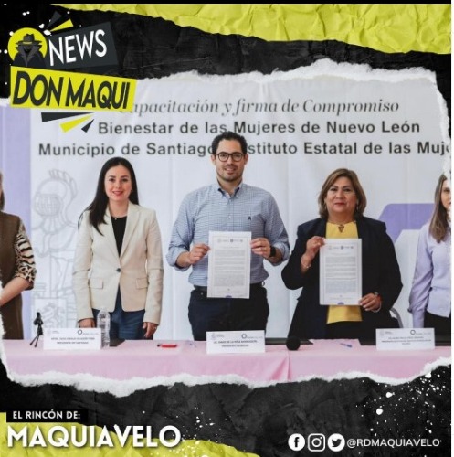 DAVID DE LA PEÑA Y EL INSTITUTO DE LA MUJER ESTATAL FIRMAN UN COMPROMISO POR EL BIENESTAR DE LAS MUJERES.