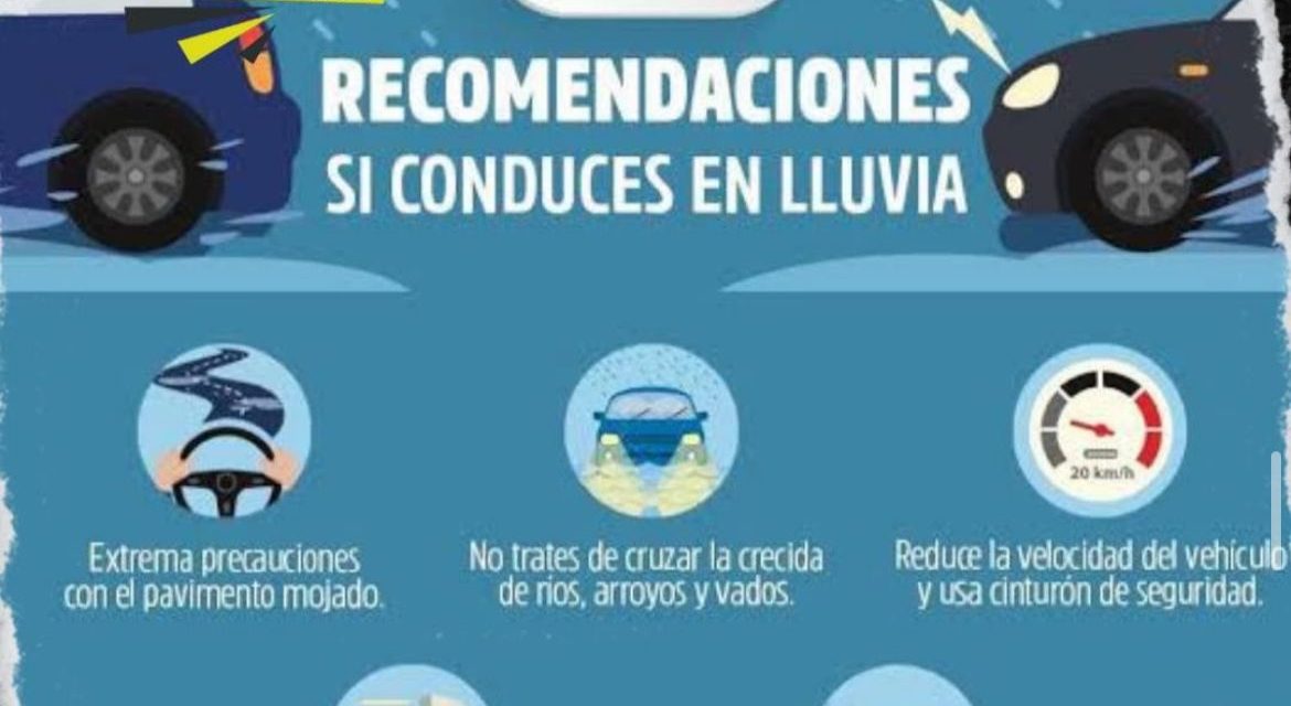 ANTE POSIBLES LLUVIAS PROTECCIÓN CIVIL SOLICITA MANTENER LAS MÁXIMAS PRECAUCIONES