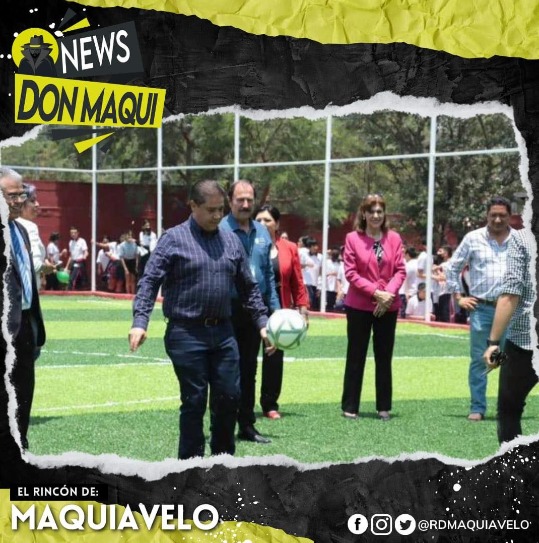 EL MUNICIPIO DE JUÁREZ DONA A LA SECUNDARIA NÚMERO 5 UNA CANCHA DE FÚTBOL 7