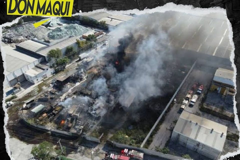 INCENDIO EN EMPRESA DE QUÍMICOS PROVOCA MAYOR NÚMERO DE CONTAMINANTES EN EL MEDIO AMBIENTE