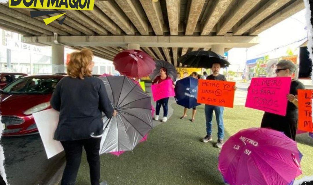 VECINOS DEL SUR DE MONTERREY SI QUIEREN LA LÍNEA 5