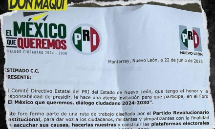 EL COMITÉ DIRECTIVO ESTATAL DEL PRI REALIZARÁ EL FORO “EL MÉXICO QUE QUEREMOS, DIÁLOGO CIUDADANO 2024-2030”