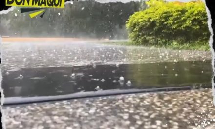 SE REPORTA CAÍDA DE LLUVIA JUNTO CON GRANIZO EN MONTEMORELOS