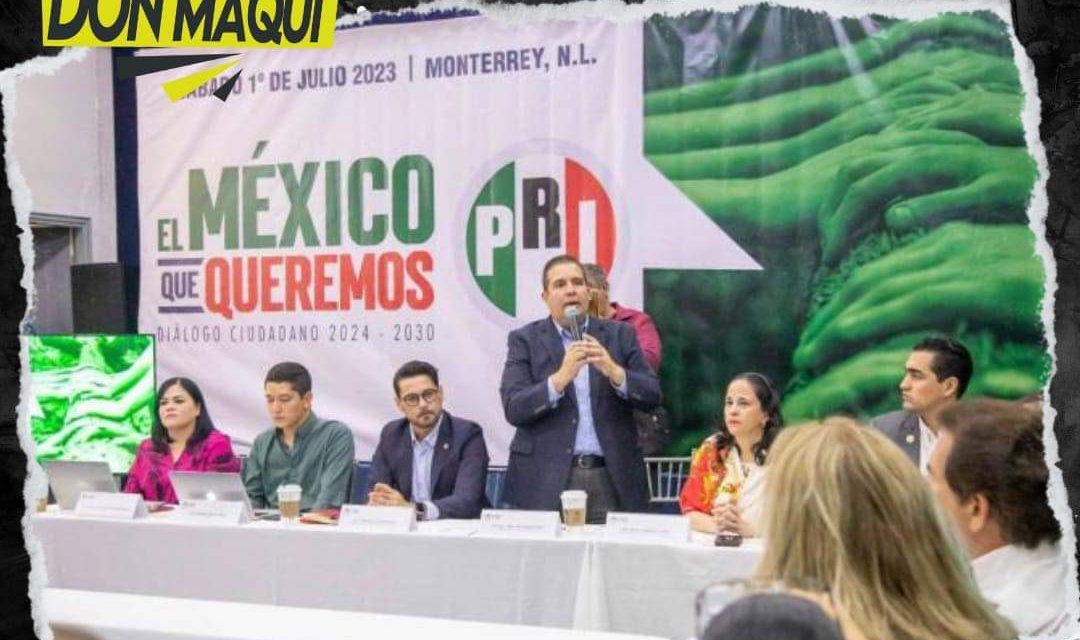 GRAN PARTICIPACIÓN CIUDADANA EN EL FORO “EL MEXICO QUE QUEREMOS. DIALOGOS CIUDADANOS 2024-2030”, ORGANIZADO POR EL PRI