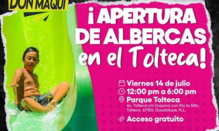 EL MUNICIPIO DE GUADALUPE ANUNCIA APERTURA DE LAS ALBERCAS EN PARQUE TOLTECA