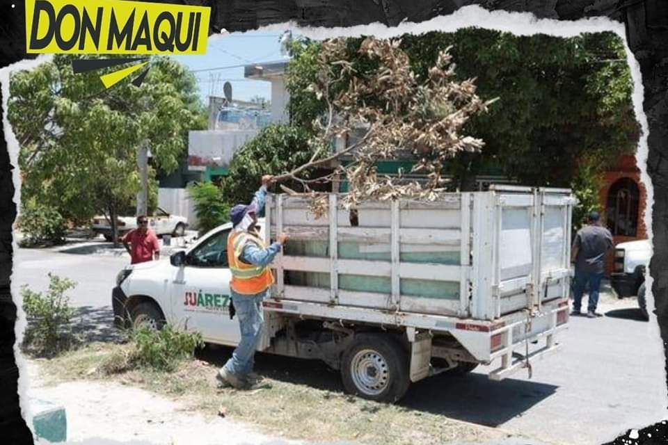 MUNICIPIO DE JUÁREZ A CARGO DE PACO TREVIÑO, TRABAJA PARA TENER LIMPIAS SUS COLONIAS