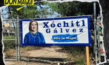 APARECEN MANTAS APOYANDO A XÓCHITL EN NUEVO LEÓN