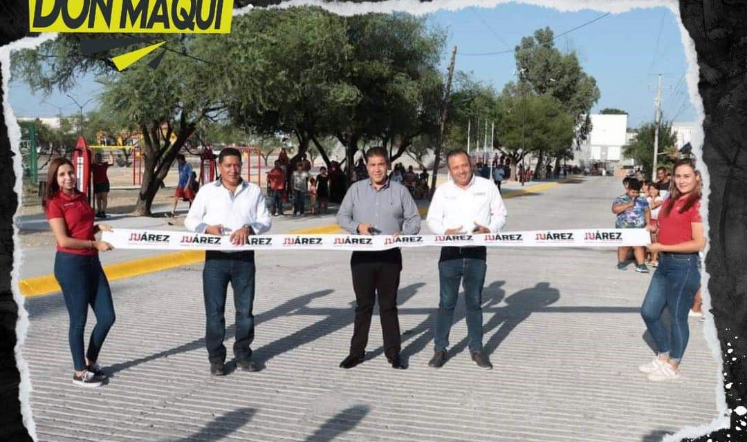 FRANCISCO TREVIÑO INAUGURA OBRAS EN COLONIA SANTA MÓNICA