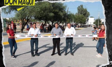 FRANCISCO TREVIÑO INAUGURA OBRAS EN COLONIA SANTA MÓNICA