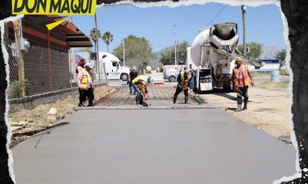 PATY SALAZAR REALIZA PAVIMENTACIÓN EN CALLES DE ALLENDE