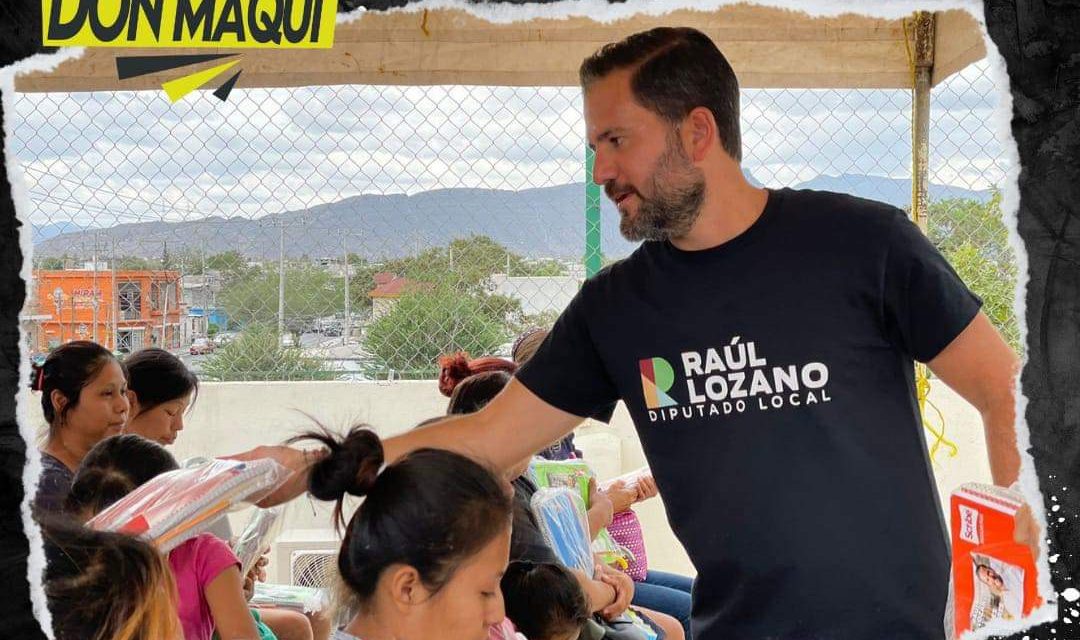 RAÚL LOZANO ENTREGA 2 MIL 500 PAQUETES DE ÚTILES ESCOLARES