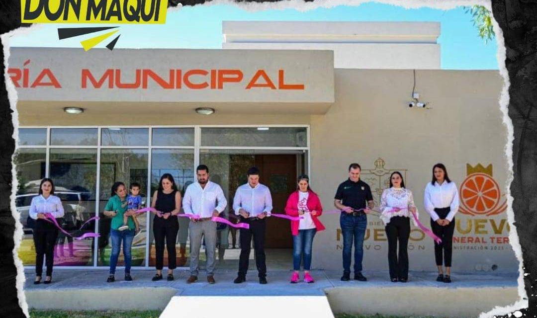 EN EL MUNICIPIO DE GENERAL TERÁN INAUGURAN PARQUE LINEAL