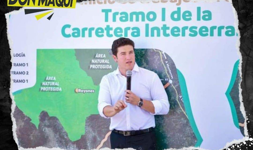 SAMUEL GARCÍA ARRANCA SEGUNDO TRAMO DE CARRETERA INTERSERRANA