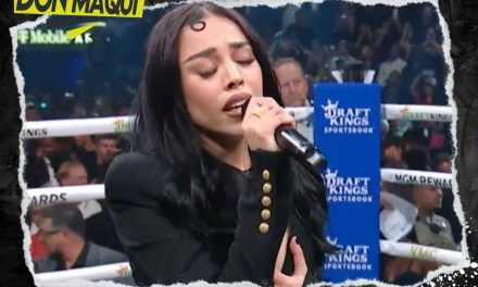 DANNA PAOLA ASEGURA SENTIRSE ORGULLOSA DE CANTAR EL HIMNO NACIONAL A PESAR DE QUE PODRÍA RECIBIR MULTA