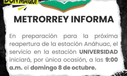 ESTACIÓN UNIVERSIDAD ABRIRÁ CINCO HORAS MÁS TARDE