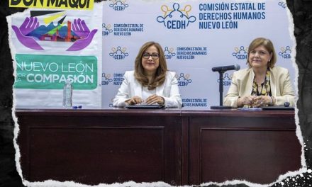 SUSANA MÉNDEZ, PRESIDENTA DE CEDHNL FIRMA CARTA POR LA COMPASIÓN