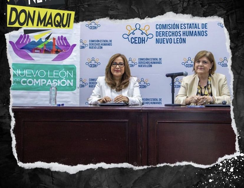 SUSANA MÉNDEZ, PRESIDENTA DE CEDHNL FIRMA CARTA POR LA COMPASIÓN