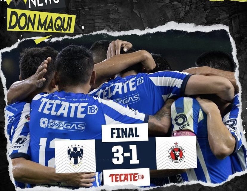 RAYADOS GANA FRENTE A XOLOS; LAS LESIONES NO LOS DETIENEN