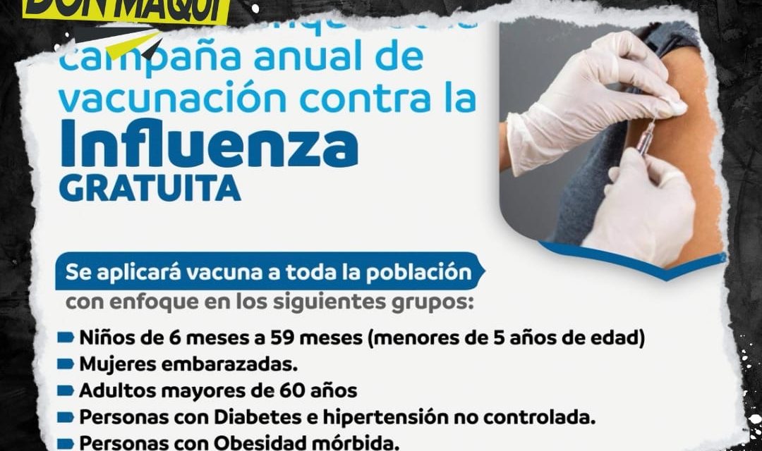 DAVID SÁNCHEZ INVITA A LA POBLACIÓN A VACUNARSE CONTRA LA INFLUENZA