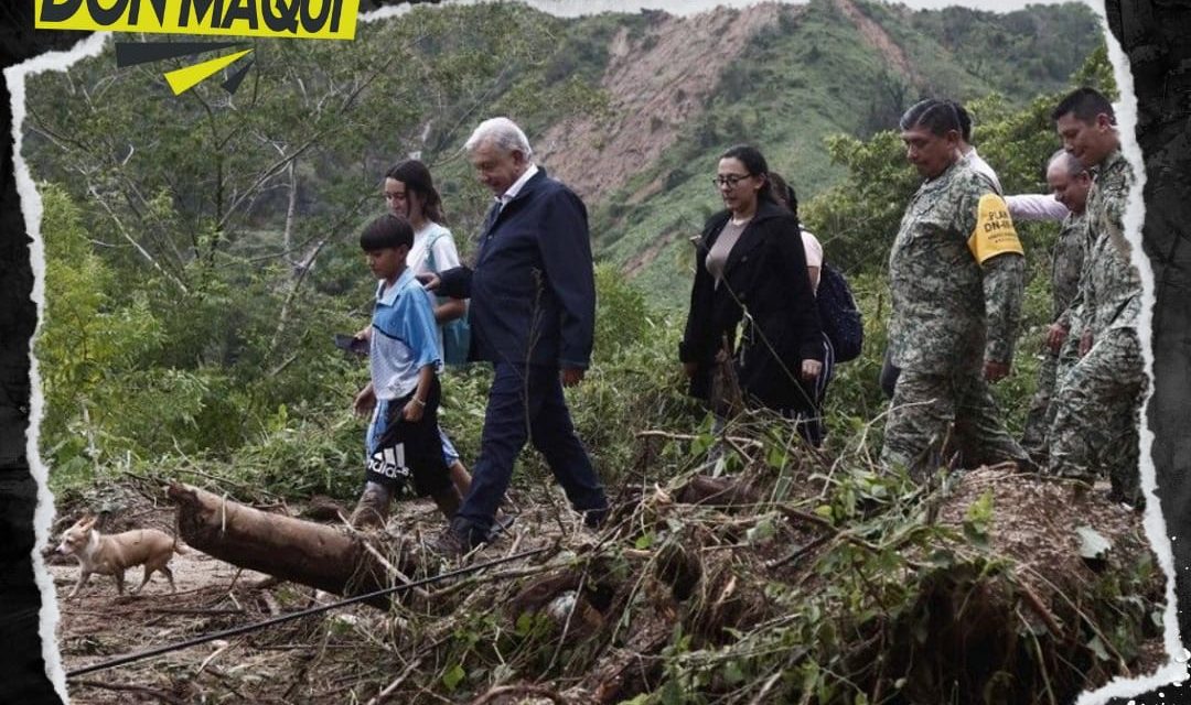 AMLO VISITA ZONA DEVASTADA POR HURACÁN ‘OTIS’