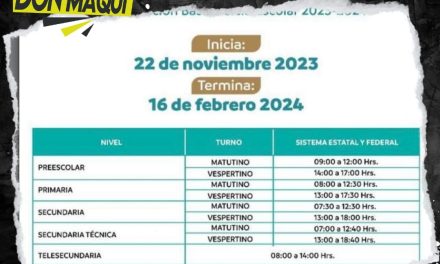 EL DÍA DE HOY INICIA EL HORARIO DE INVIERNO EN ESCUELAS DE NUEVO LEÓN