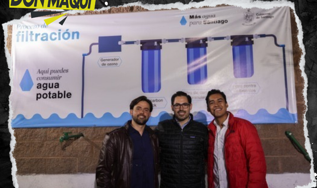 MUNICIPIO DE SANTIAGO INNOVA CON SISTEMAS DE CAPTACIÓN DE AGUA DE LLUVIA Y POTABILIZADORAS