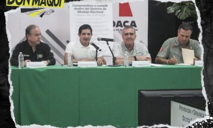 CÉSAR GARZA FIRMA  CARTA COMPROMISO DE BLINDAJE ELECTORAL