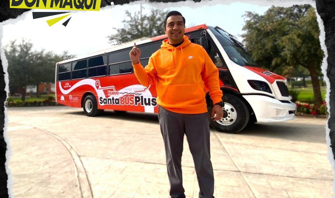 JESÚS NAVA AUMENTA A 20 UNIDADES EL SANTA BUS PLUS EN SANTA CATARINA