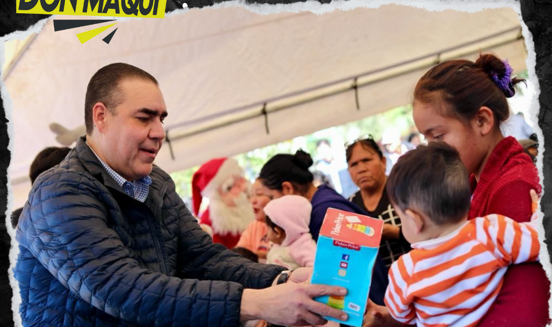 HERIBERTO TREVIÑO LLEVA NAVIDAD A NIÑAS Y NIÑOS DE JUÁREZ