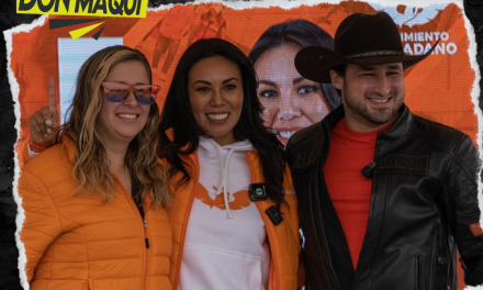 LA PRECANDIDATA A LA ALCALDÍA DE SAN NICOLÁS POR MOVIMIENTO CIUDADANO, ALEJANDRA MORALES REALIZÓ AYER SU CIERRE DE PRECAMPAÑA