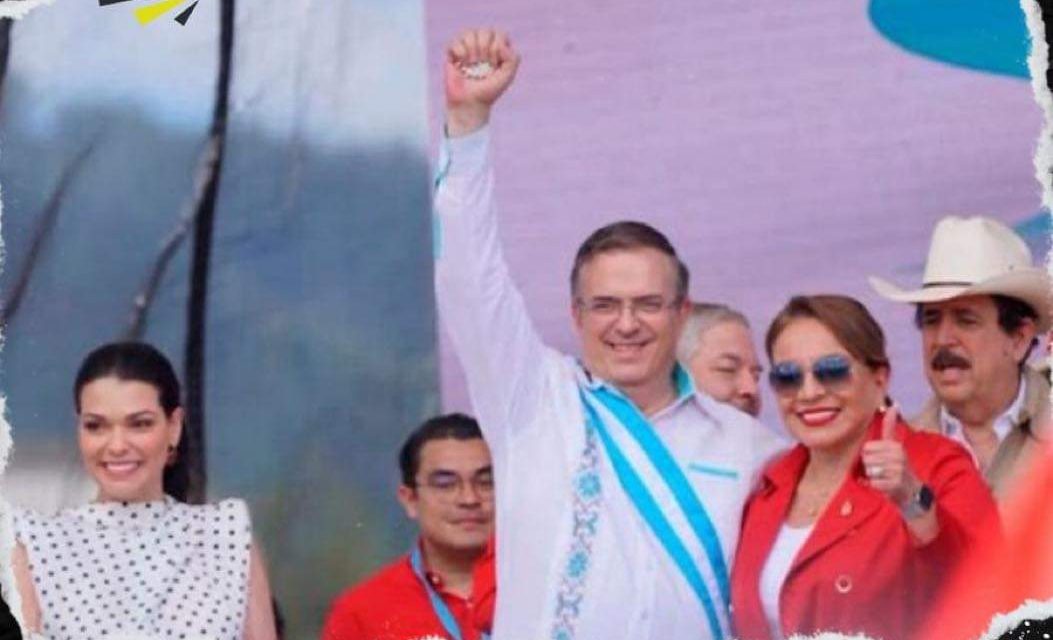 HOMENAJEAN A MARCELO EBRARD EN HONDURAS