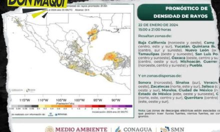 EXISTE LA POSIBILIDAD DE CHUBASCOS Y PRESENCIA DE RAYOS EN MONTERREY