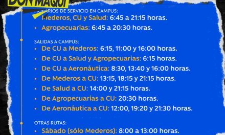 ¡QUE NO SE TE PASE EL TIGREBUS! ESTOS SON LOS HORARIOS 