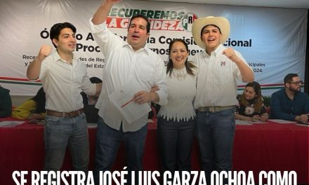 SE REGISTRA EL PRIÍSTA JOSÉ LUIS GARZA OCHOA COMO CANDIDATO A LA ALCALDÍA DE GUADALUPE