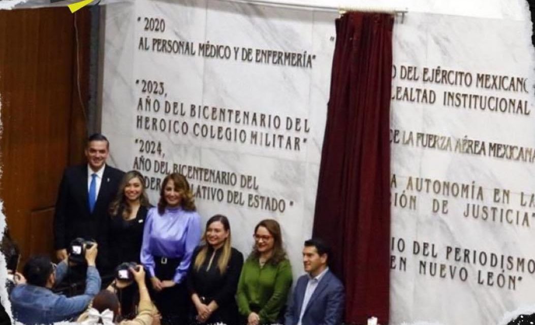 CONGRESO DEL ESTADO FESTEJA EL 200 ANIVERSARIO CON LAS LETRAS ÁUREAS EN EL MURO DE HONOR