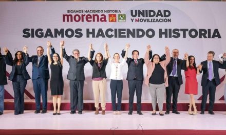 CLAUDIA SHEINBAUM PRESENTA A SU EQUIPO DE CAMPAÑA