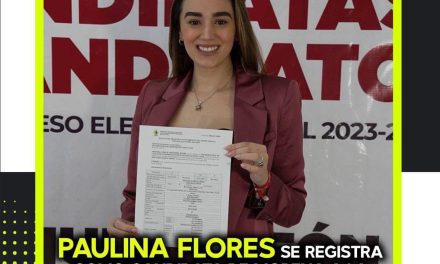 PAULINA FLORES SE REGISTRA COMO CANDIDATA DE MORENA A LA ALCALDÍA DE SAN PEDRO