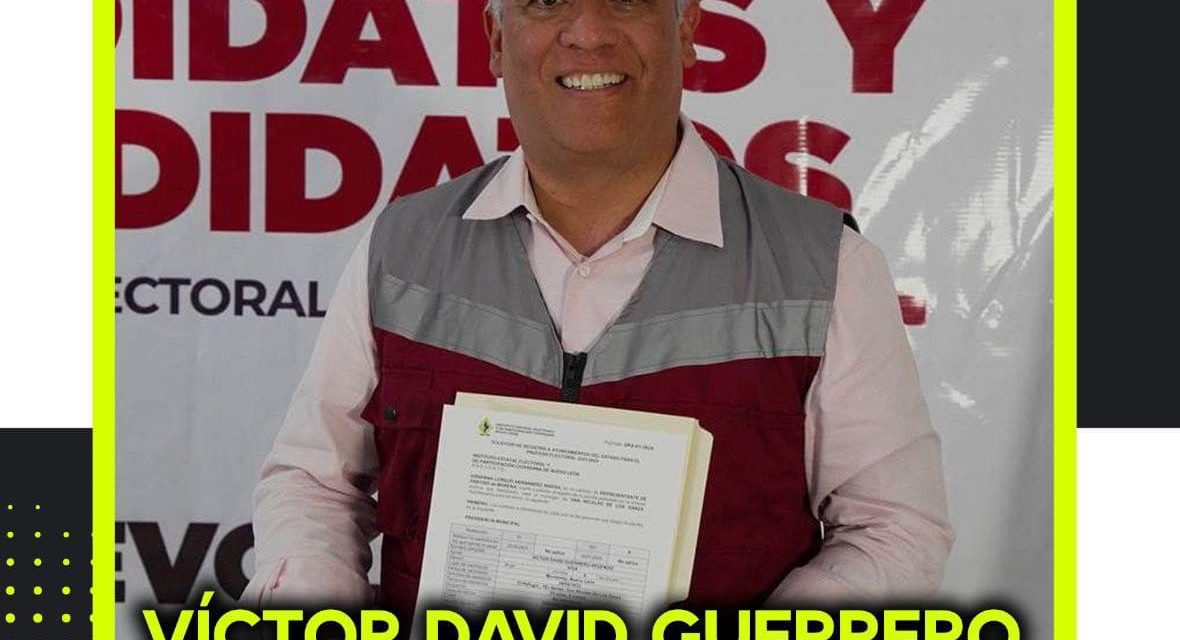 VÍCTOR DAVID GUERRERO BUSCARÁ ¡SÍ O SÍ! ARREBATARLE LA ALCALDÍA AL PAN EN SAN SAN NICOLÁS