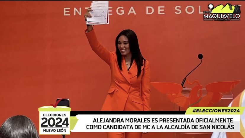 ALEJANDRA MORALES ES PRESENTADA OFICIALMENTE COMO CANDIDATA DE MC A LA ALCALDÍA DE SAN NICOLÁS